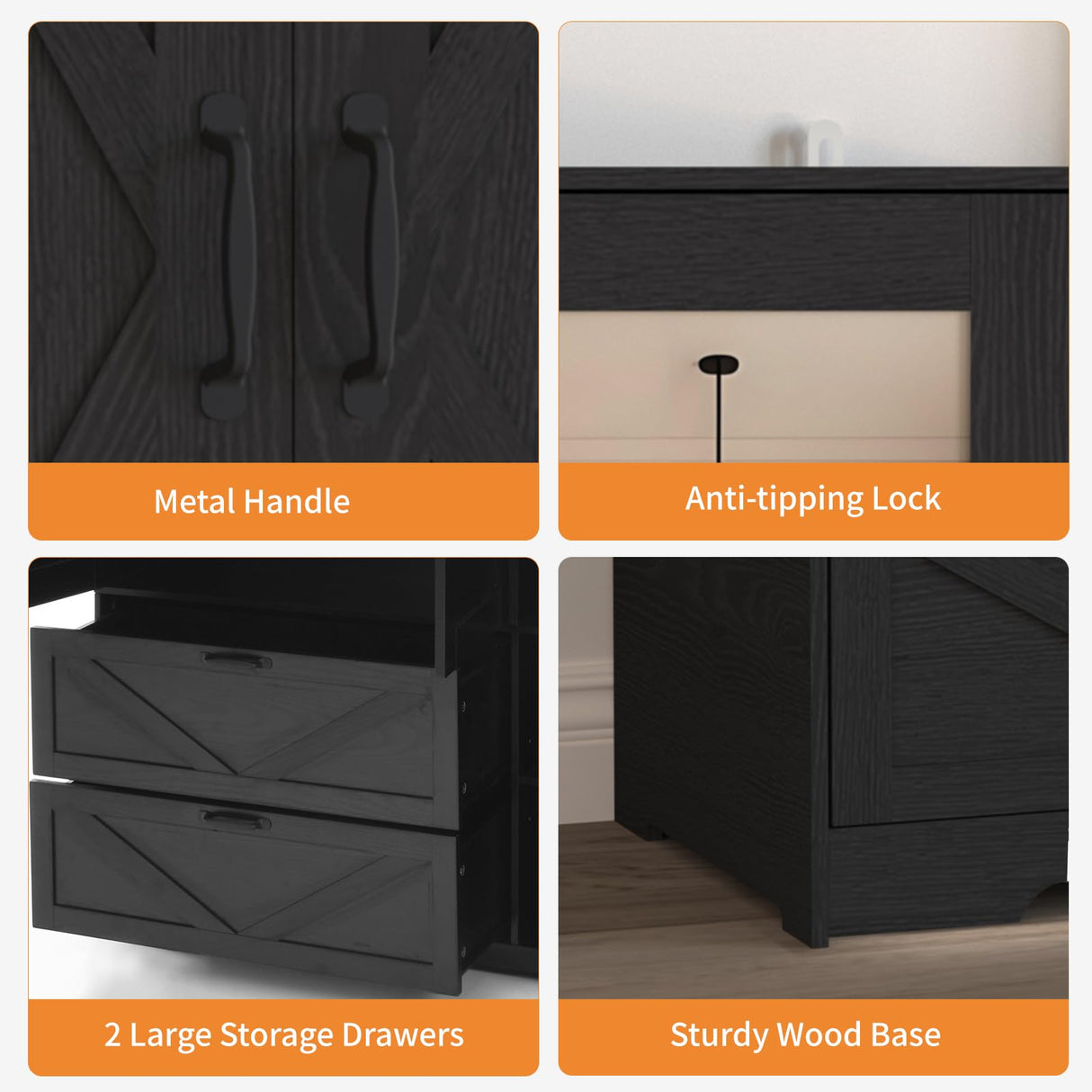 Armoire Wardrobe Closet, 72'' Wardrobe Cabinet with 2 Drawers & Mirror, 3 Doors Bedroom Clothes Closet with Hanging Rod & Built-in Light, Wooden Wardrobe Cabinet with Adjustable Shelf for Bedroom Rumiiro