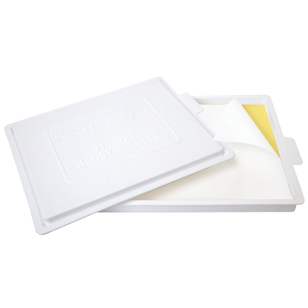 Masterson Sta-Wet Handy Palette, 8.5in x 7in Airtight Stay Wet Palette, Keeps Wet Paint Fresh for Days, Acrylic Painting Palette with Lid, Seal, Perfect for Miniature Painting, Made in USA Masterson
