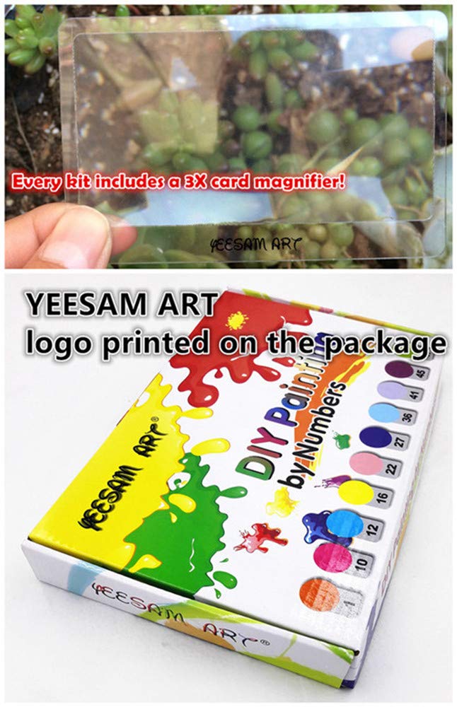 YEESAM ART Paint by Numbers for Adults, Tree of Life 16x20 Inch Linen Canvas Acrylic DIY Number Painting Kits Wall Art Decor Gifts (Without Frame) YEESAM ART