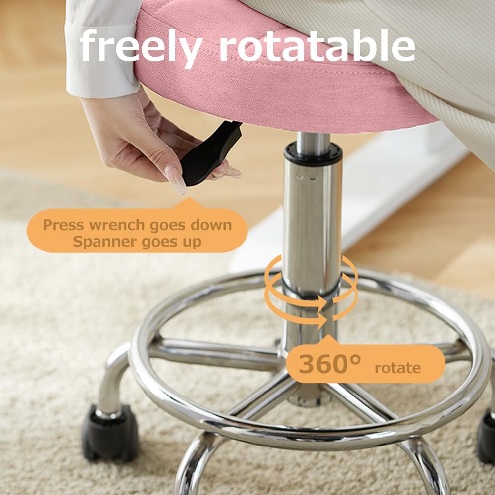 XUEGW Office Drafting Chair with Back Support and Footrest Multi-Purpose Office Desk Chair, Home Chair Thick Seat Cushion for Home Bar Kitchen Shop XUEGW