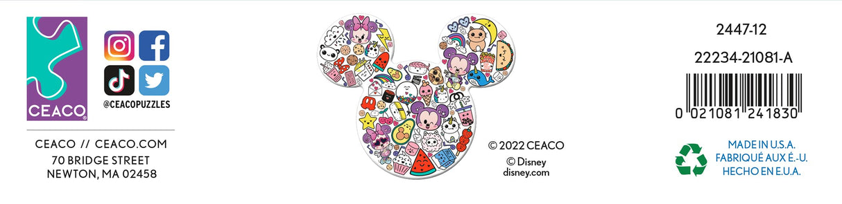 Ceaco - Shaped Puzzle - Disney - Too Cute Mickey - 500 Piece Jigsaw Puzzle Ceaco