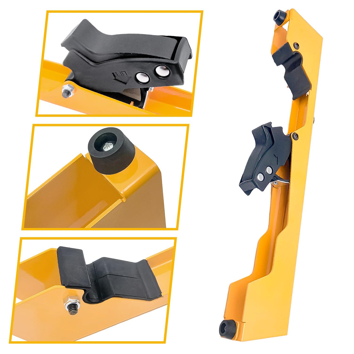 Miter Saw Mounting Brackets N087371 DW7231 use for Dewalt's DW723, DWX723, DWX724, and DWX725 DWX725B Heavy Duty Miter Saw. (2 pack) Yellow, Large sanbaiyi