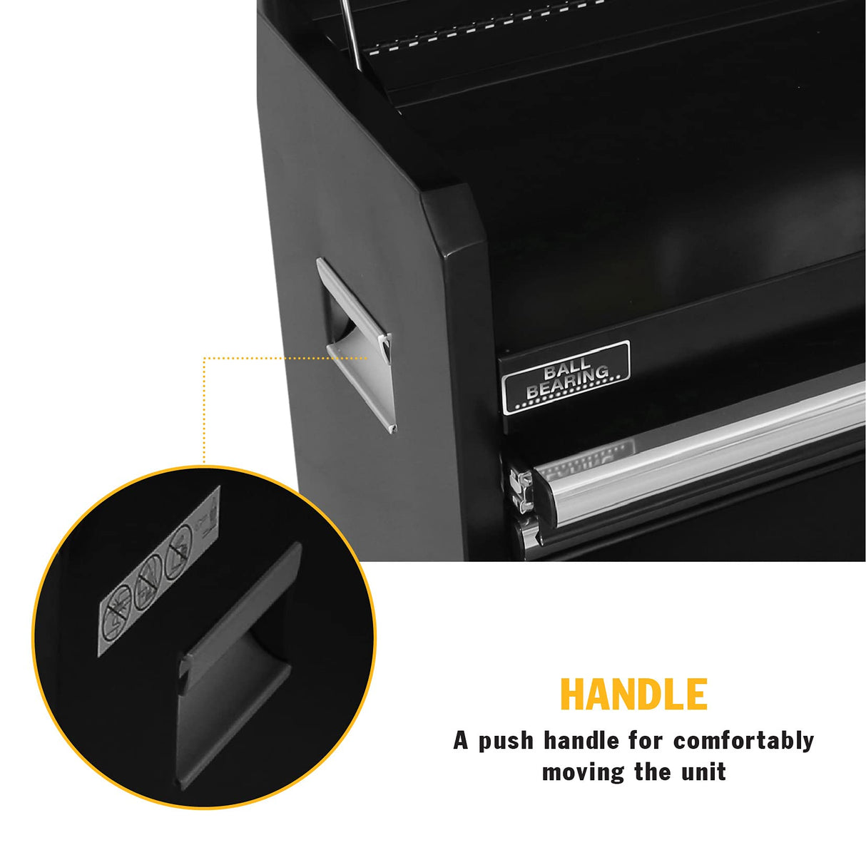 Olympia Tools Portable Metal Tool Chest Box with Drawers - 26" Tool Chest Cabinet Ball Bearing Slide Drawers Locking Storage Garage Toolbox Organizer Olympia Tools