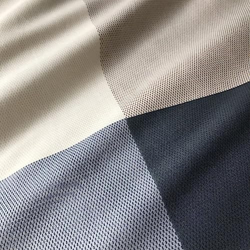 Queen Comforter Set Fluffy Plaid Checkered Pattern Comforter Set Modern Style Geometric Comforter with 2 Pillow Shams Grid Plaid Bedding Comforter for Boys Men All Season Queen Size Bed Comforter Set LifeTB