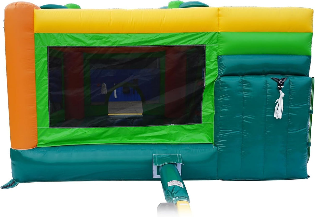 HapCap Commercial Bounce House Water Slide Combo with Blower for Kids or Adults,PVC Semi Commercial,Large Jumping House,Wet Dry Bounce House,Outdoor Birthday Party,15' x 13'x 9.4' (Without Blower) Hapcap