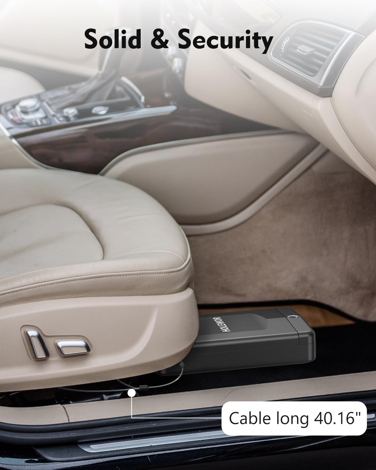 HOLEWOR Gun Safe, Small Pistol Safe Biometric Gun Safes for Handgun, Fingerprint Quick Access Handgun Safe Portable Gun Safe for Cars Travel Nightstand Bedside HOLEWOR