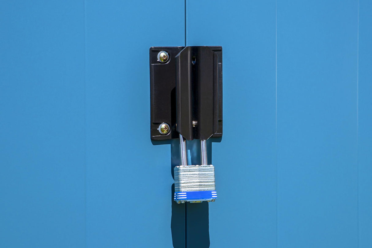 Arrow Classic Steel Storage Shed, 10x8, Blue Grey Arrow