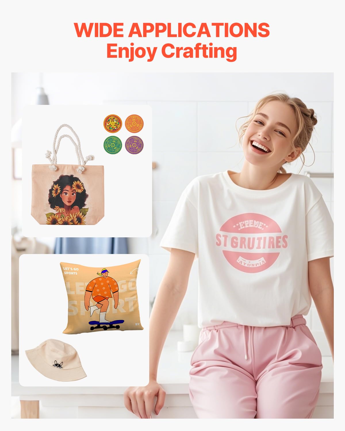 VEVOR 2 in 1 Heat Press Machine for T Shirts and Hats, 15x15 Inch Professional Swing Away Digital Tshirt Press Machine for Sublimation, Vinyl, Heat Transfer Projects VEVOR