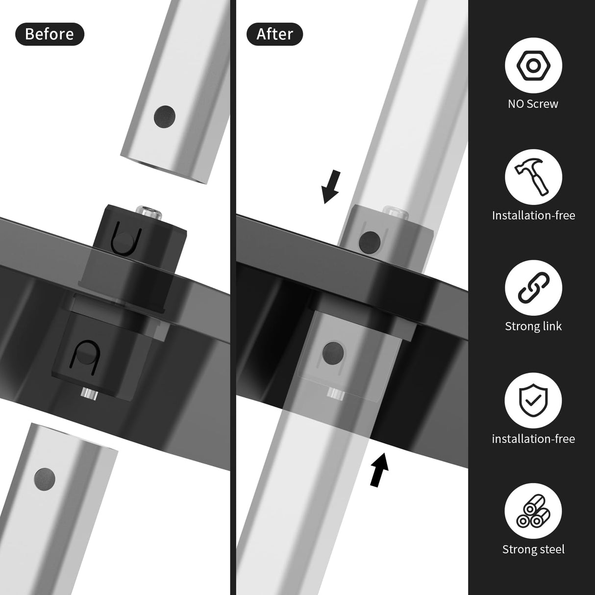 3-Tier Rolling Utility Cart with Wheels, Portable Garage Tool Cart for Warehouse Office Home, Food Utility Service Cart for Restaurant, Kitchen, Office, Plastic Push Cart, 25.6" x 14.6" x 34.3" ONCUPID