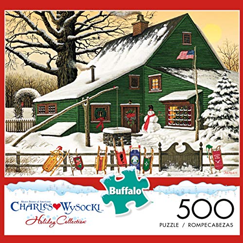 Buffalo Games - Charles Wysocki - Cocoa Break at The Copperfields - 500 Piece Jigsaw Puzzle Multi, 21.25"L X 15"W Buffalo Games