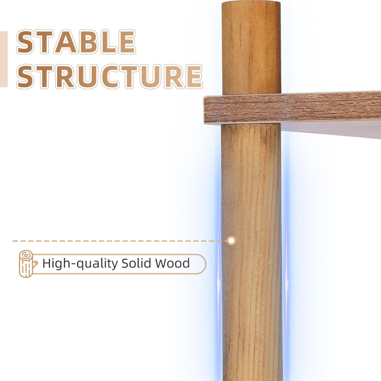 YGYQZ Bookshelf, 6-Tier High Vertical Book Shelf with Large Capacity, DIY Stackable Wooden and Metal Bookshelf Organizer, Suitable for Living Rooms, Offices, Bedrooms, and Studies YGYQZ