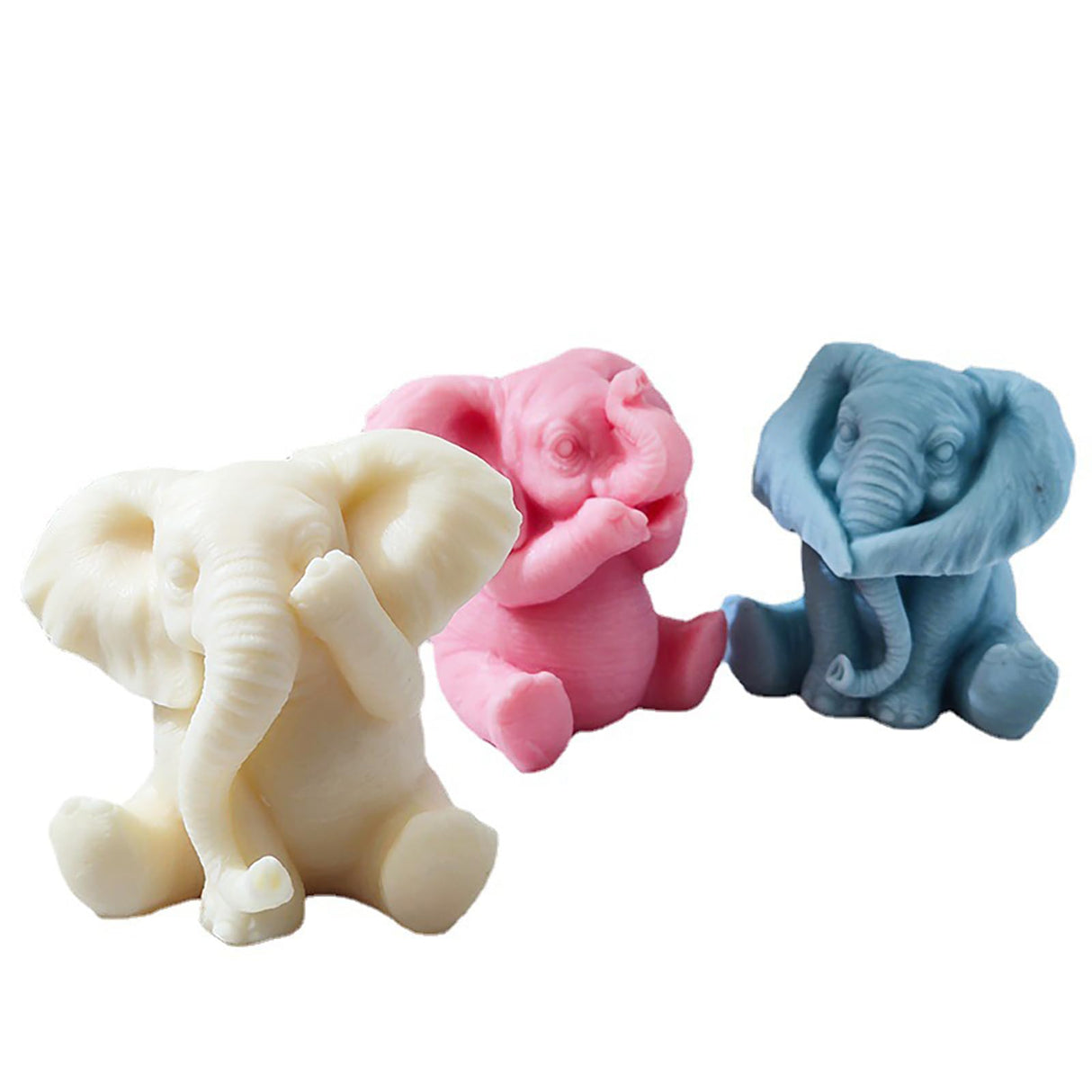 Elephant Molds Elephant CandleResin Mold - Resin Casting Silicone Molds for Home Decor & Candle Making Wave Spiral Mold ESEENS