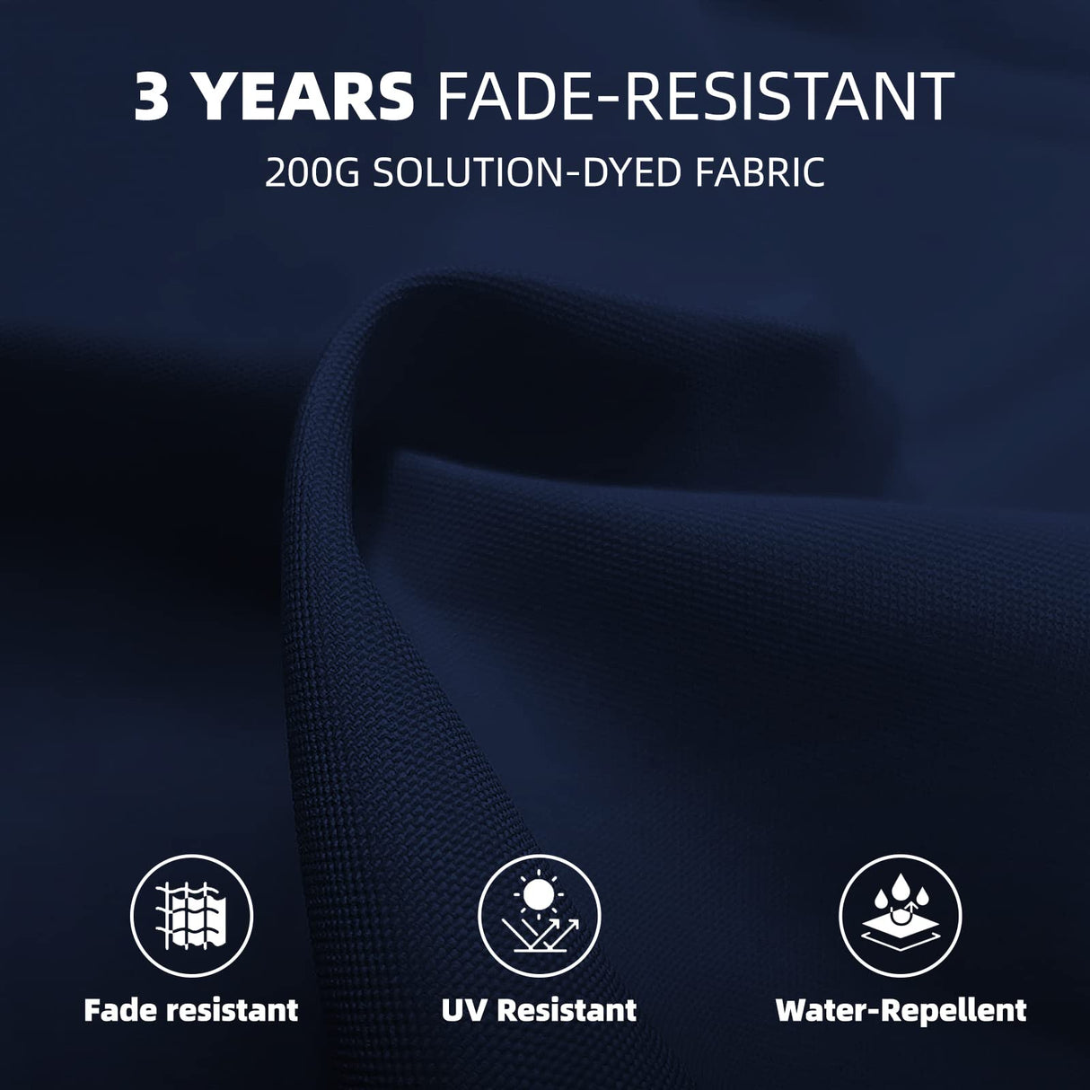 wikiwiki 10ft Patio Umbrellas Offset Outdoor Umbrella Cantilever Hanging Umbrellas w/Infinite Tilt, Fade Resistant Waterproof RECYCLED FABRIC Canopy & Cross Base, for Yard, Garden & Deck, Navy Blue wikiwiki