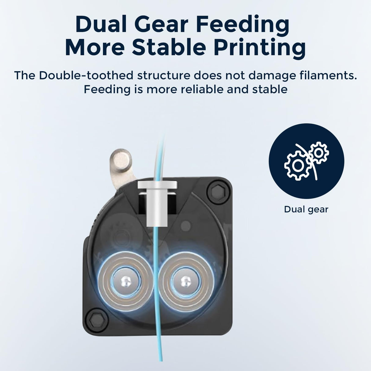 Creality K1 MAX Extruder, Direct Drive Extruder Without Stepper Motor, Dual Gear Feeding Extrusion Support 1.75mm Filament Compatible with 3D Printers Ender 3 V3/K1C/ K1/K1 Max Comgrow