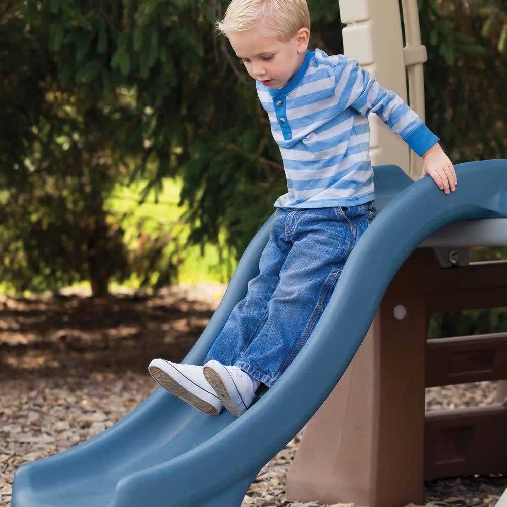 Step2 Play Up Gym Set for Kids, Outdoor Swing Set, Backyard Slide, Swings, Playhouse, & Crawl Space, Two Tier, Easy Set Up, Toddlers Ages 3-6 Years Old Step2