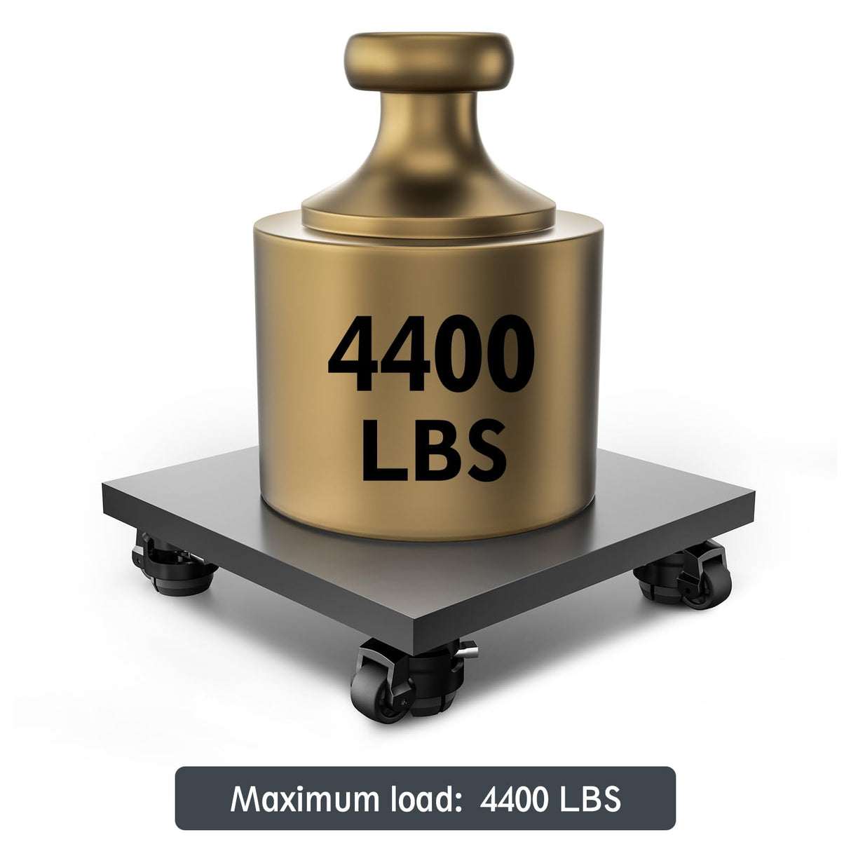 ANDUTEES Leveling Casters Heavy Duty with Upgraded Ratchet Handle Design, Adjustable Retractable Casters Set of 4, Swivel Industrial Castor Wheels for Workbench (80F, 4400 Lbs Capacity, Black) ANDUTEES