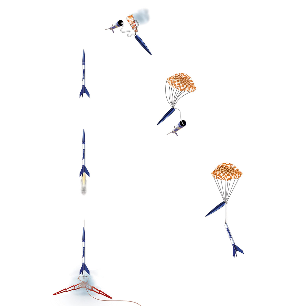 Estes Model Rockets Athena, Brown/a Estes