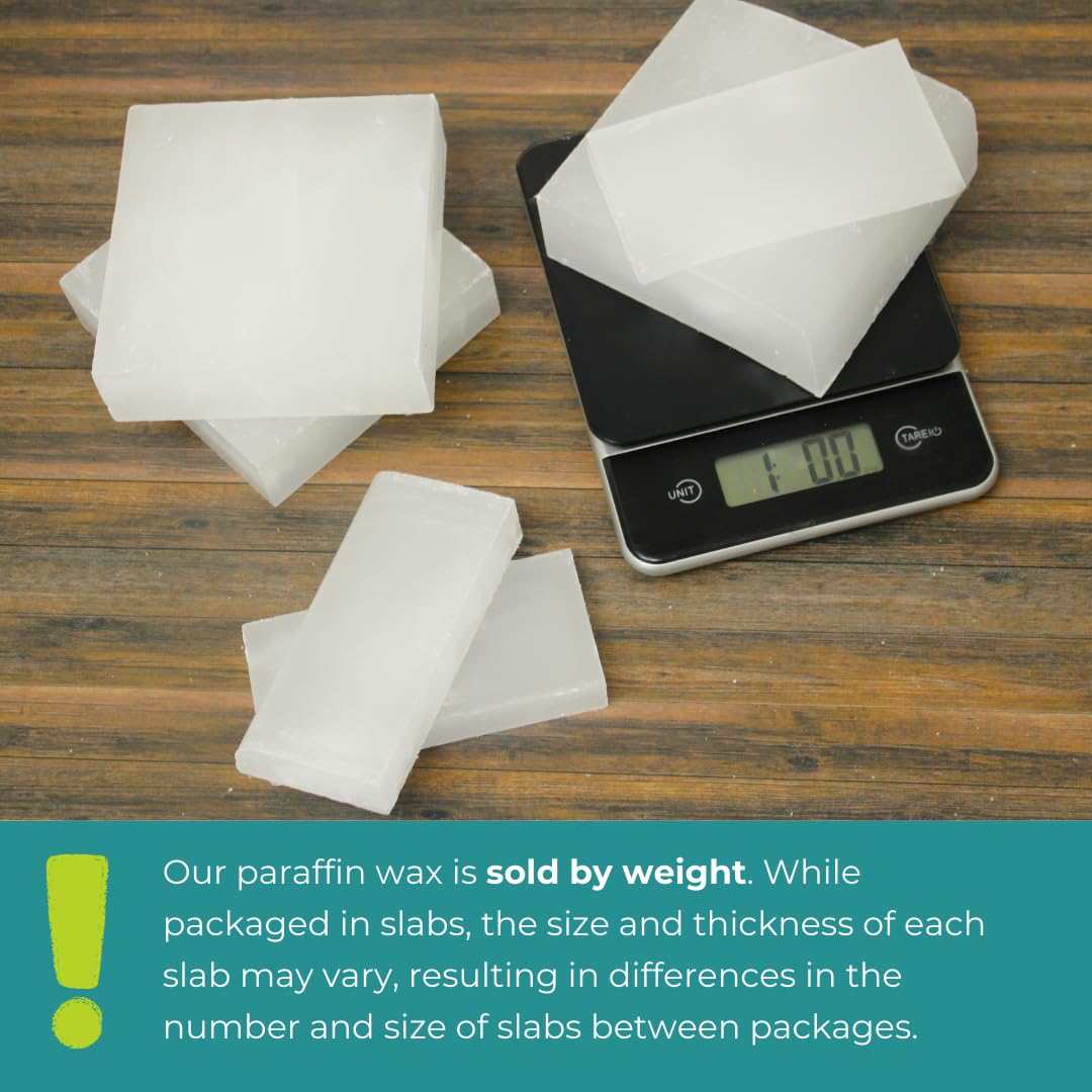 Direct Candle Supply 6lb Paraffin Wax, Parafin Wax, Paraffin Wax Candle Making Kit, Paraffin Wax Blocks, Making, Canning, Waterproofing, Metal Preservation, and a Variety of Other Applications Direct Candle Supply