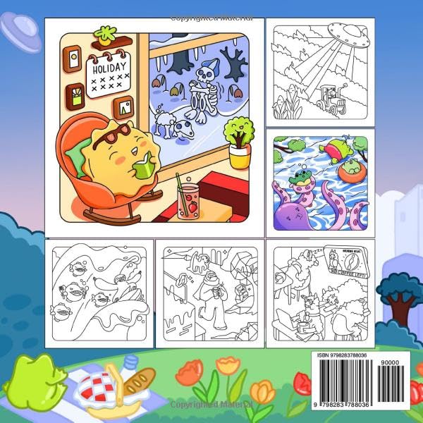 Cozy Apocalypse Coloring Book: Cute and Funny Apocalyptic Coloring Pages for Adults, Kids and Teens (Cute and Cozy Apocalypse Coloring Book) Majosta