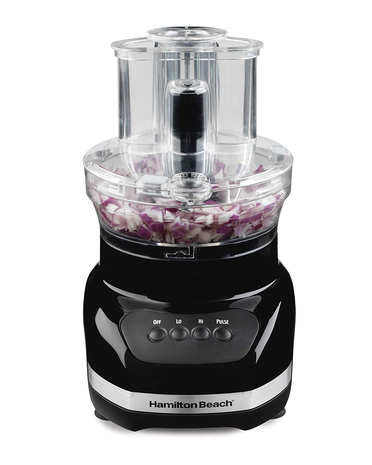 Hamilton Beach Big Mouth Duo Plus 12 Cup Food Processor & Vegetable Chopper with Additional Mini 4 Cup Bowl, Black (70580) Hamilton Beach