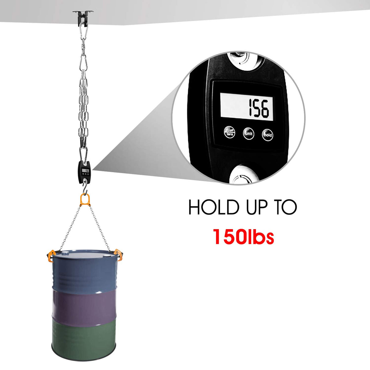 Yes4All Punching Bag Hangers, Swing Hanger For Punching Bag - Heavy Bag Hanger - Bag Chain For Boxing Stand - Indoor Outdoor Hanging, 360 Rotate Swivel,2 Screws, Heavy Bag Chain and Swivel Yes4All