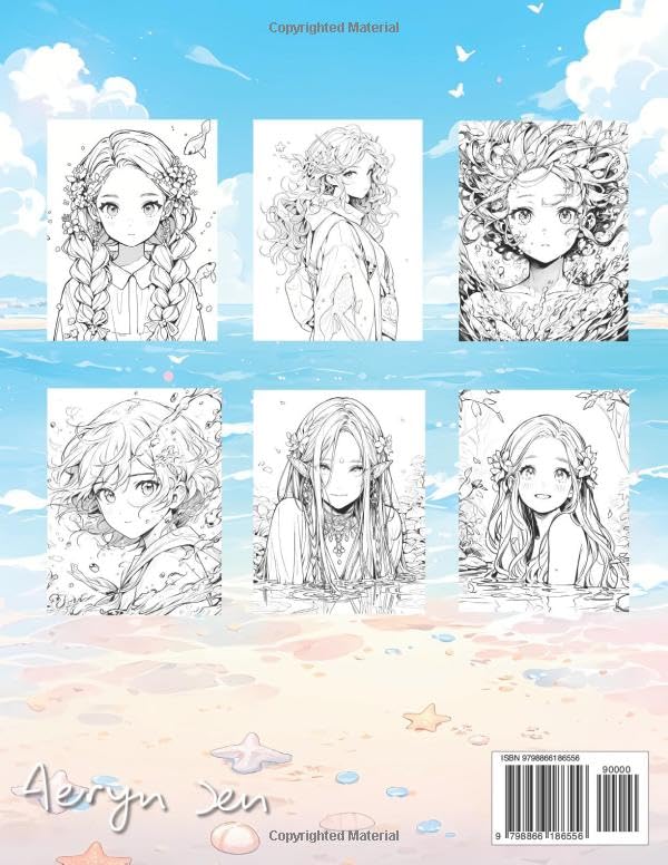 Anime Coloring Book: Zodiac Pisces: Manga Art & Anime Enthusiasts Stress Relief Adult Coloring (Anime Zodiac Signs) Majosta