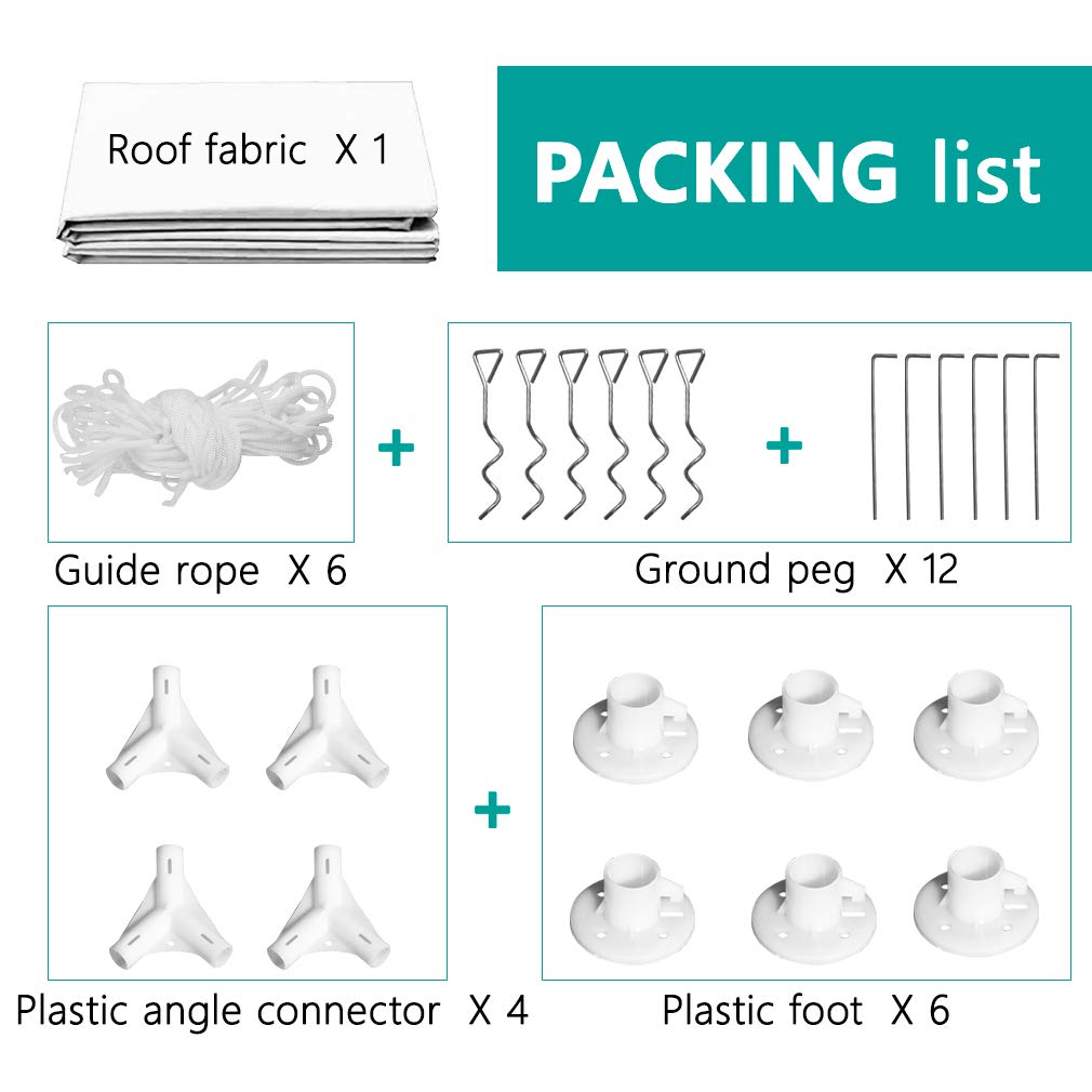 Gazebo Tent 10'x30' Canopy Tent Outdoor Gazebo Canopy Wedding Party Tent Heavy Duty Gazebo Pavilion, White (10x30ft 5 Removable Sidewalls) ZAAYO
