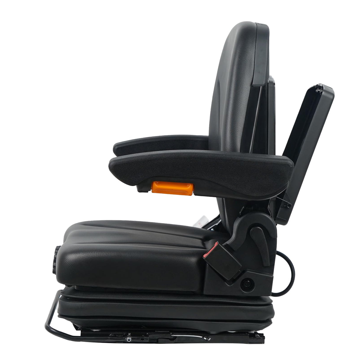 DSC Tractor Seats, TSKL10, Forklift and Tractor Suspension Seat with Adjustable Armrest and Document Bag. WoodArtSupply