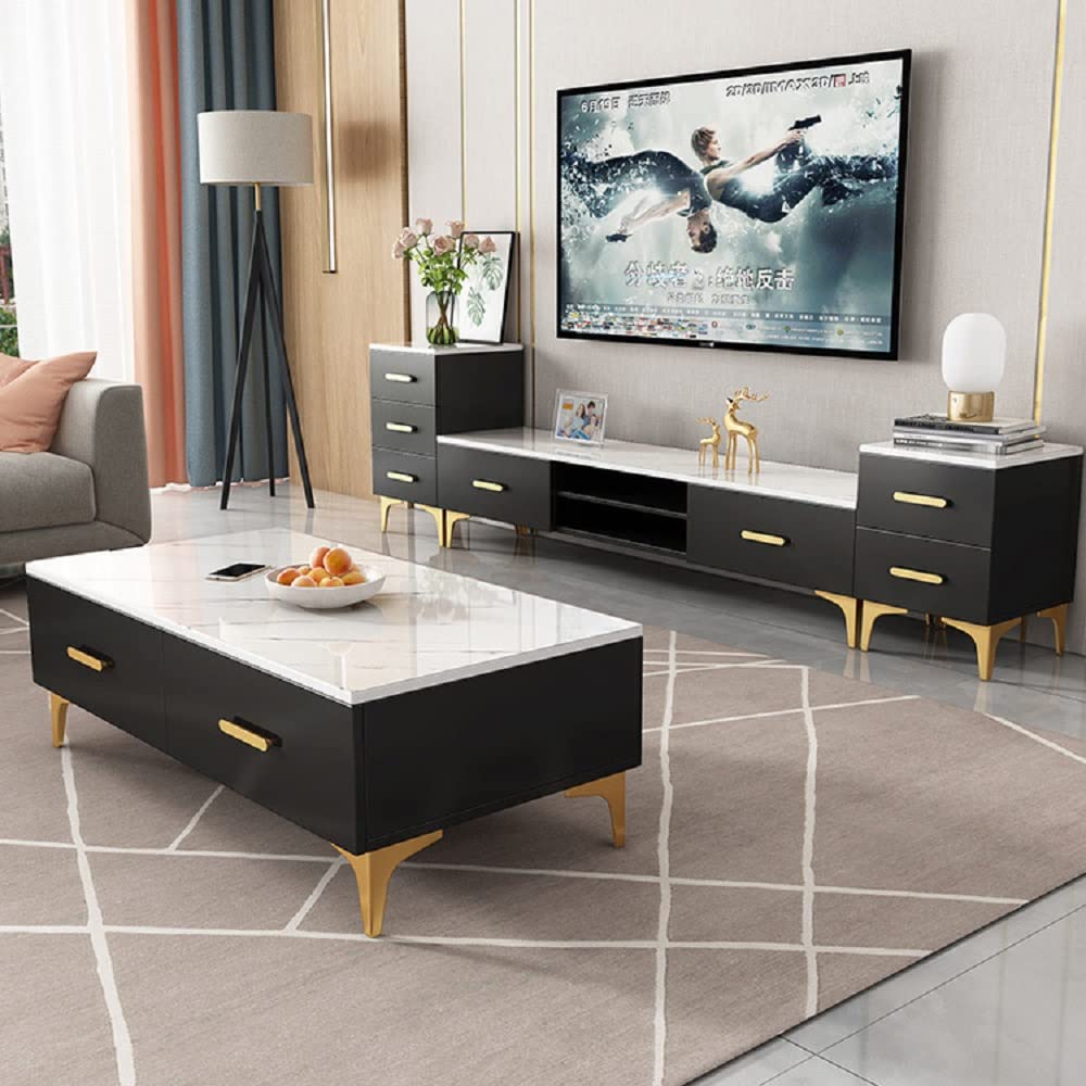 WANLIAN 4 Inch Furniture Legs, Metal Furniture Legs for Cabinet Sofa TV Stand Bookcase 4Pcs (Gold) WANLIAN