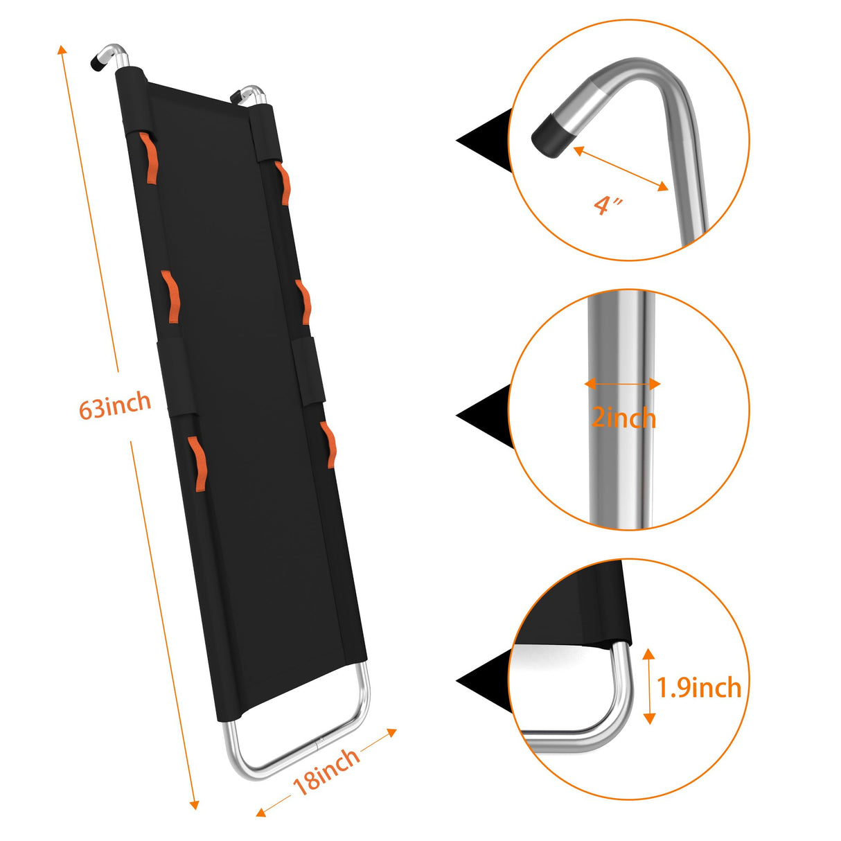 Gardenature Trampoline Slide Universal Trampoline Ladder with Handles for Toddler Strong Tear Resistant Fabric Climber Trampoline Accessories for Kids Gardenature