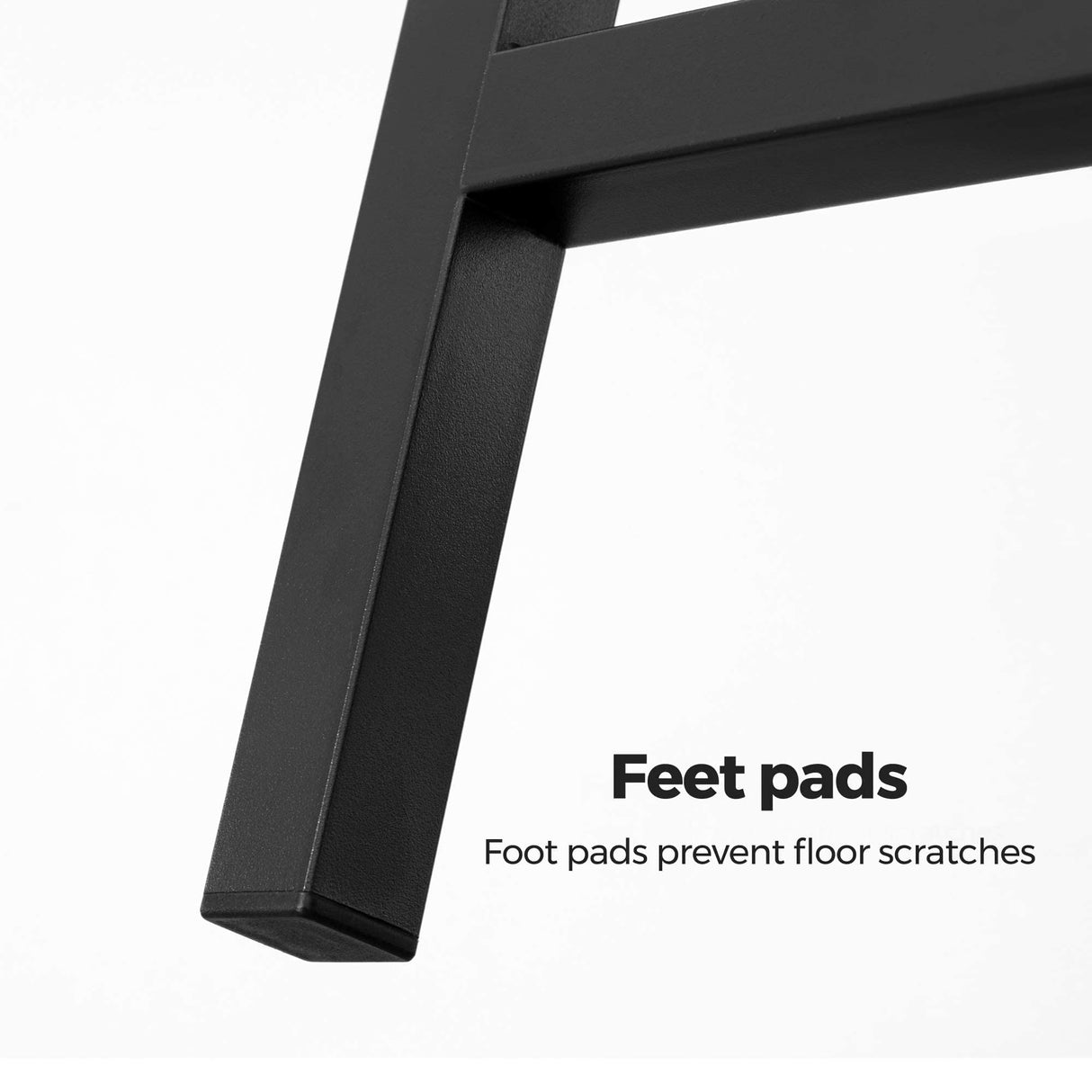 VASAGLE Bar Stools, Set of 2 Bar Chairs, Kitchen Breakfast Bar Stools with Footrest, Industrial in Living Room, Party Room, Rustic Brown and Black VASAGLE