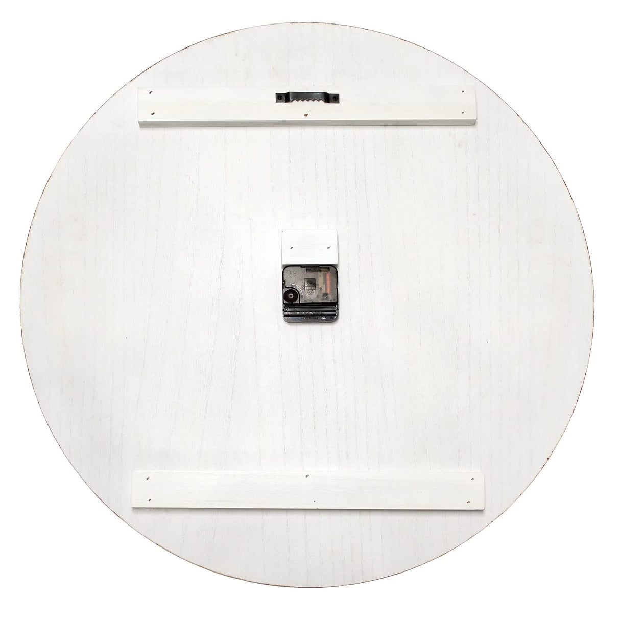 Elegant Designs HG2003-WWH Wood Plank 23" Large Coastal Rustic Wall Clock, White Wash Elegant Designs