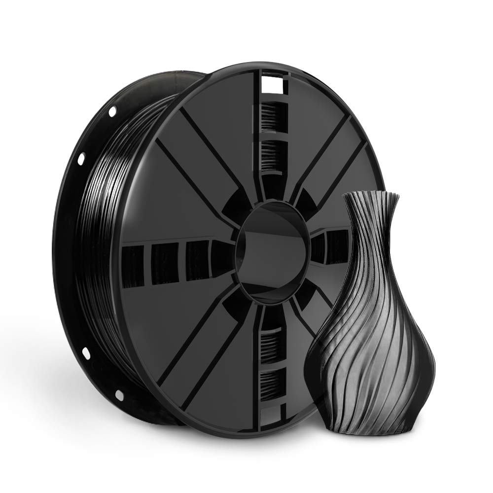 NOVAMAKER PETG Black Filament 1.75mm,Toughness Enhanced petg Vacuum Sealed,Accuracy +/- 0.02mm, 1kg(2.2lbs) Spool, 3D Filament petg NovaMaker