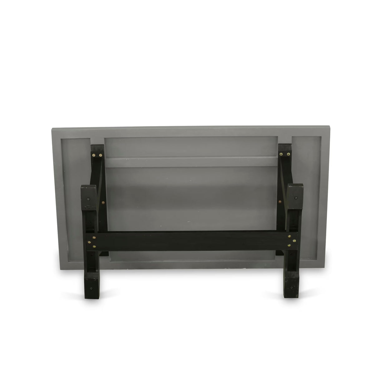 East West Furniture V697GA650-9 9 Piece Modern Dining Table Set Includes a Rectangle Wooden Table with V-Legs and 8 Dark Gotham Linen Fabric Upholstered Chairs, 40x72 Inch, Multi-Color East West Furniture