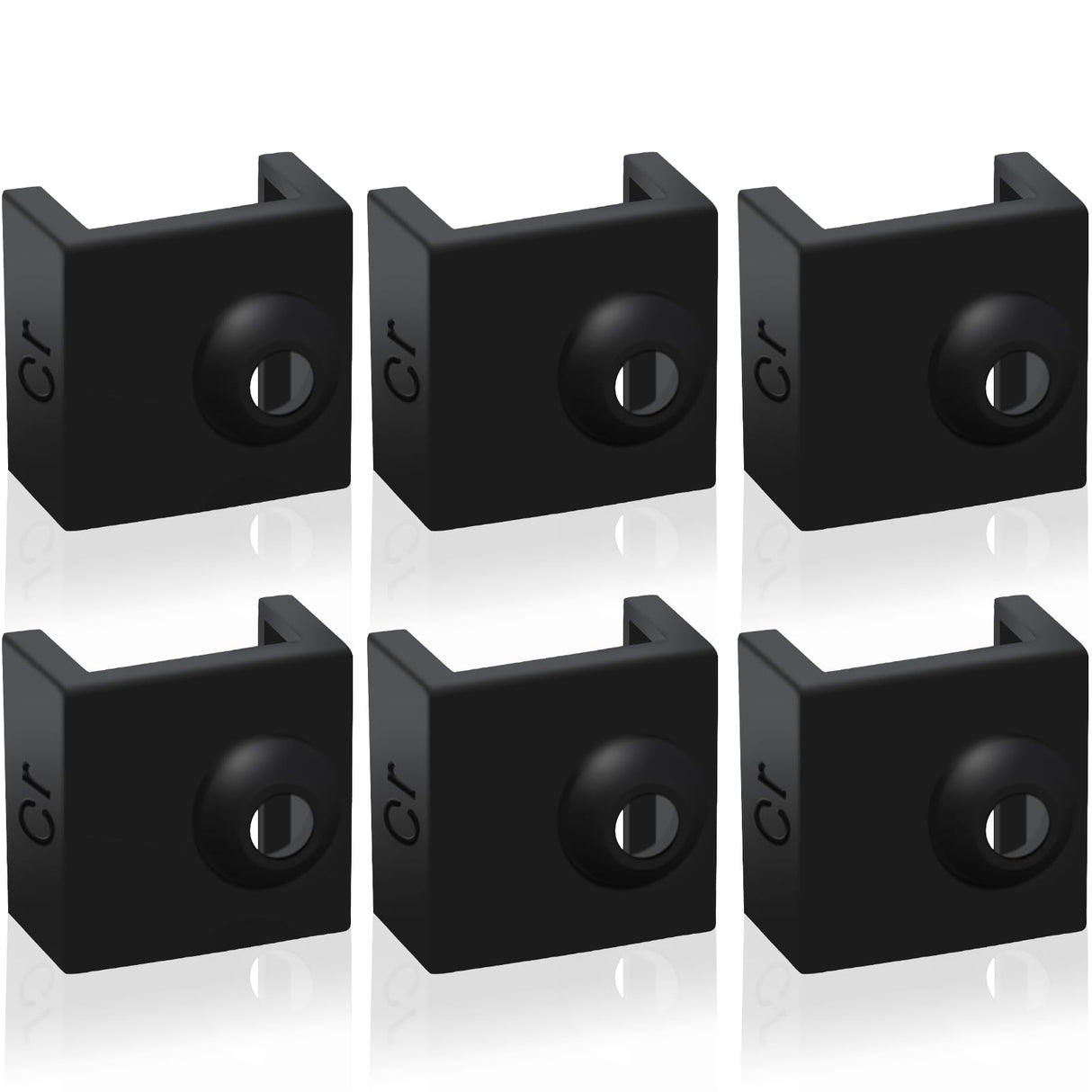 3D Printer Hotend Silicone Sock, 6 PCS Heater Block Silicone Cover for Creality Ender 3/3 Pro/3 V2, Ender 5/5 Plus/ 5 Pro, CR 10 Series, MK7/ 8/9 3D Printer Hotend KITANIS