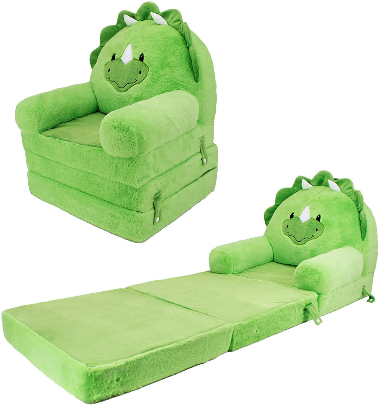 Soft Landing - Elite Seats - Premium Character Sofa Seat & Transformable Fold-Out Lounger with Carrying Handle – Dino Soft Landing