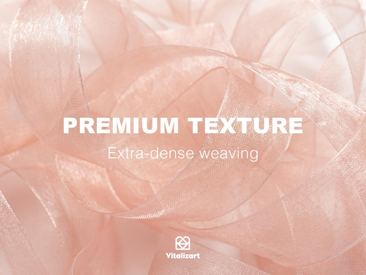 Vitalizart 1" x 90Yd Organza Ribbon Mixed Color Sheer Ribbons Set 10 Yd x 9 Rolls Handmade for Gift Wrapping Christmas Tree Crafts Bows Wedding Invitations Wreaths Wrap Vitalizart