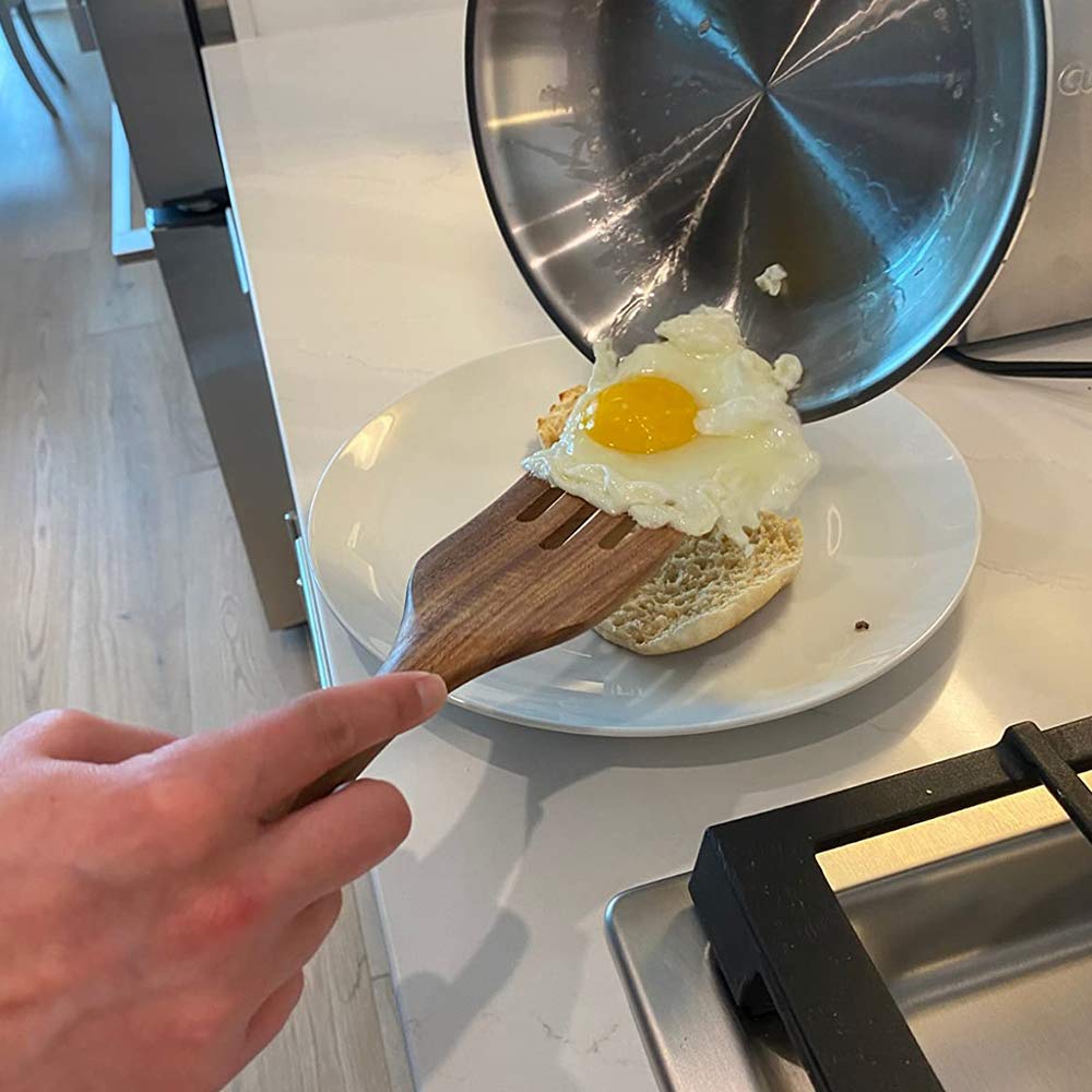 Spurtle Set, Natural Acacia Wooden Kitchen Utensils Set of 4, Wooden Spoons Utensils for Cooking, stirring, Mixing, Serving, spurtles kitchen tools as seen on tv for NonSick Cookware TEZZ