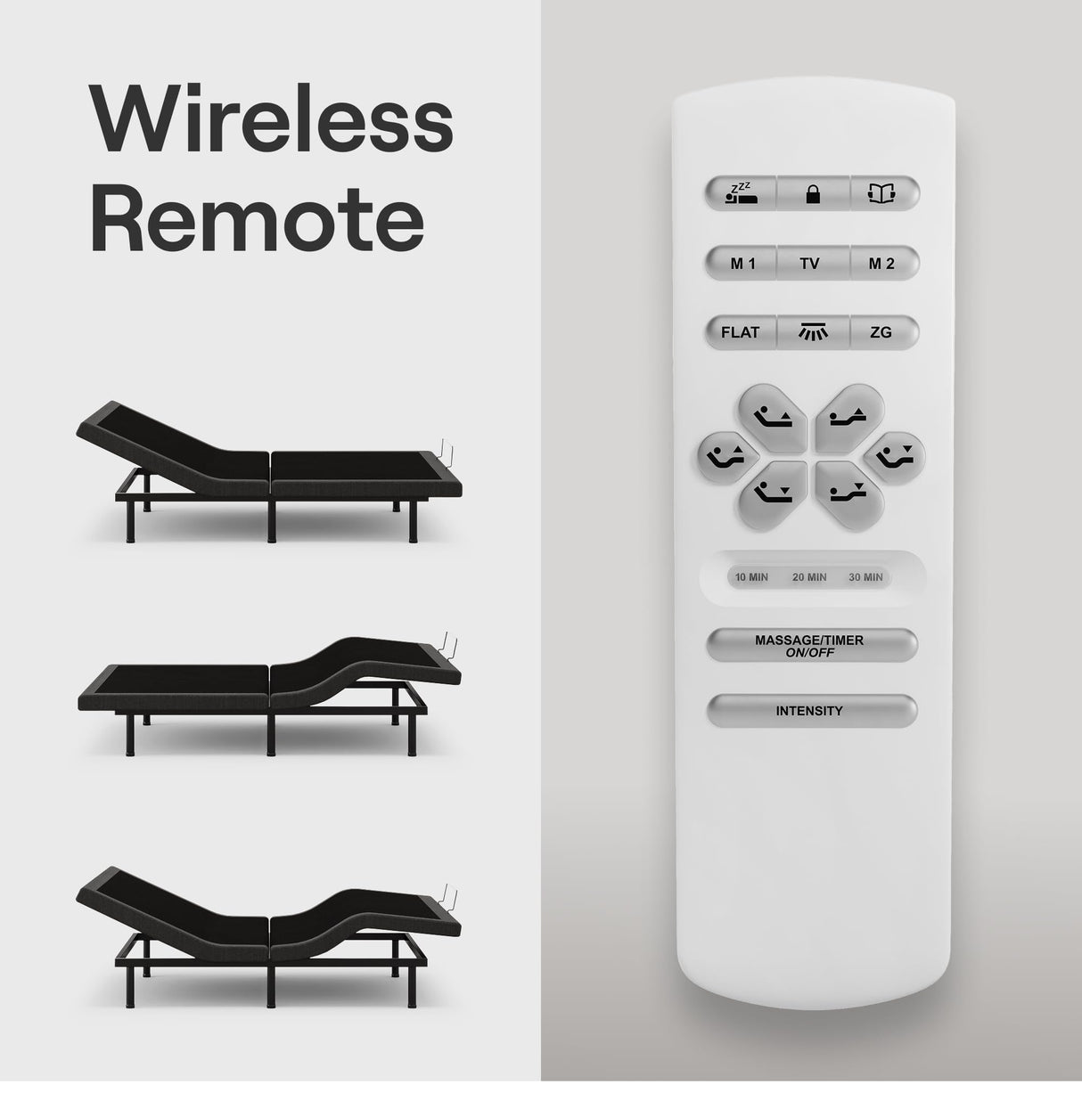 Nectar Premier Adjustable Base - Queen - Head & Foot Incline - Wireless Remote with Memory- 3 Massage Settings - 4 USB Ports - Anti-Snore & Zero Gravity Nectar