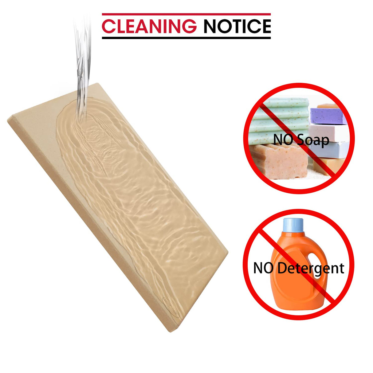 Unicook Extra Large Pizza Stone 24”x18” for 30” or Larger Standard Ovens, Durable Rectangular Baking Stone, Ideal for Baking Crispy Pizzas, Bread and Cookies, Not Fit for 24” and 27” Compact Ovens Unicook