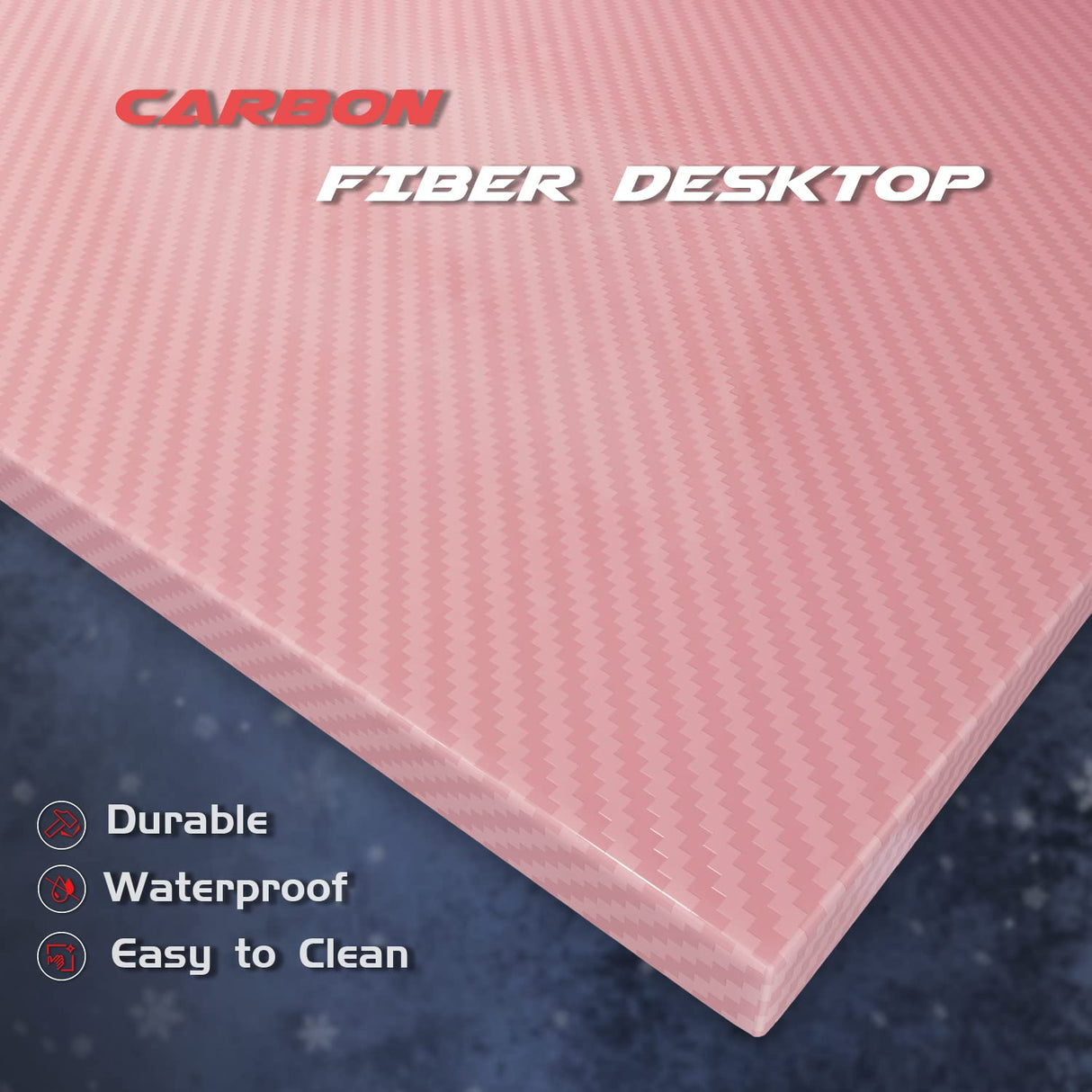 Homall Pink L Shaped Gaming Desk Computer Corner PC Desk Table with Large Monitor Stand for Home Office Studying Writing Workstation, Gift for Girls and Women (Pink, 51 Inch) Homall