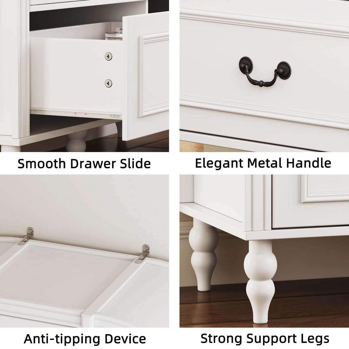 70.8'' Tall Arched Kitchen Pantry Cabinet, Large Farmhouse Storage Cabinet with Glass Doors, Display Case, Wood Bookshelf with 2 Drawers & Adjustable Shelves, Kitchen Pantry for Living Room, White LIVAUVEAD