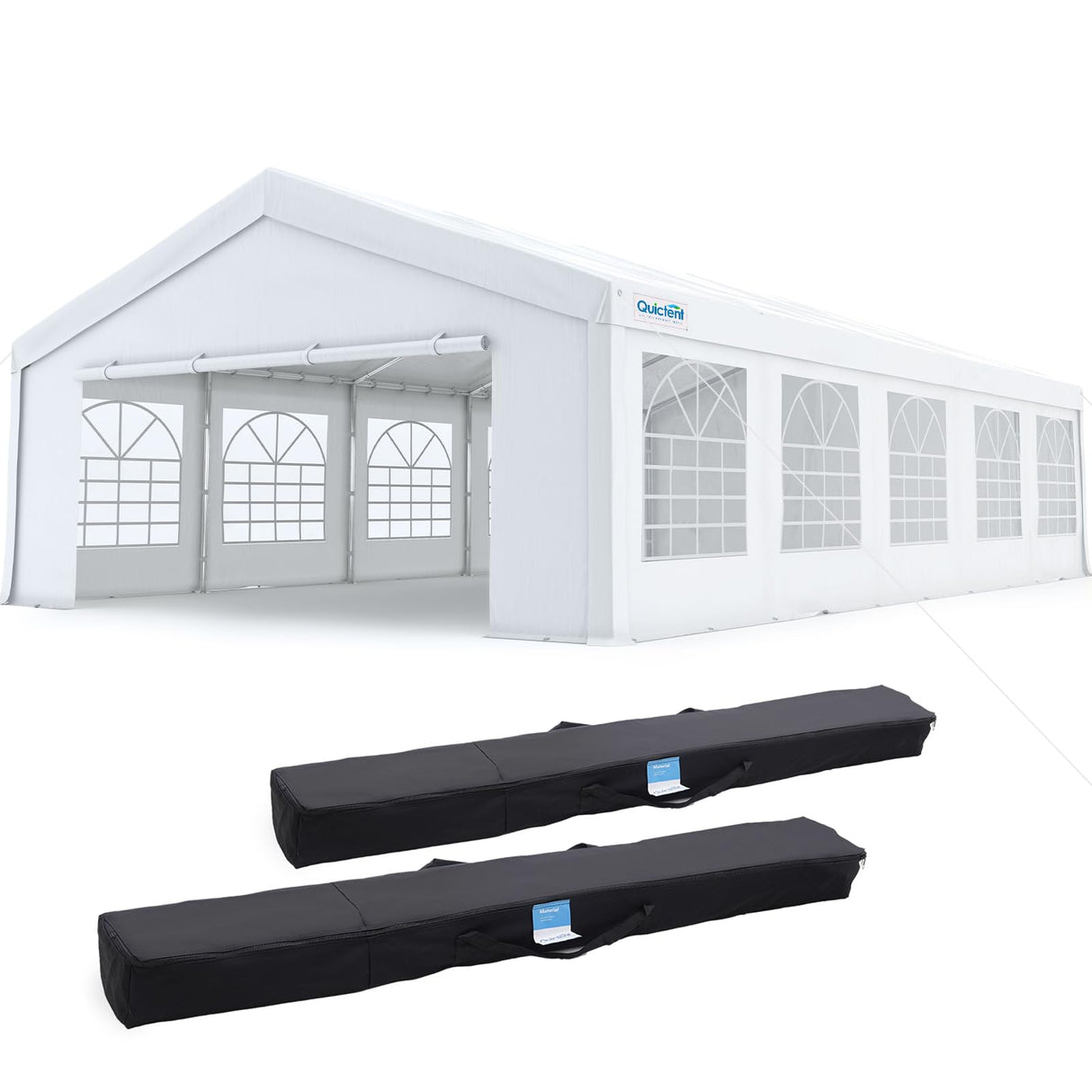 Quictent 16x32ft Party Tent Heavy Duty Outdoor Canopy Tent Carport Wedding Event Shelter BBQ Wedding Tents for Parties with Storage Bags Quictent