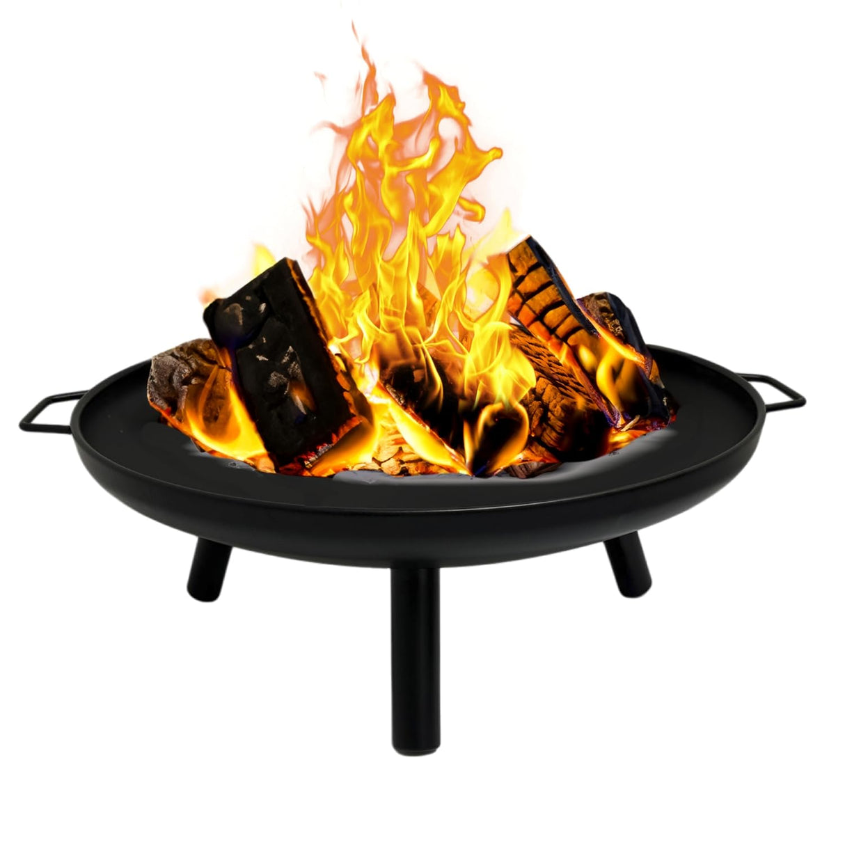 GasOne 23 in Outdoor– Wood Burning Fire Pit – Durable Alloy Steel Fire Pits for Outside – Small Fire Pit for Backyard, Porch, Deck, Camping, BBQ Gas One