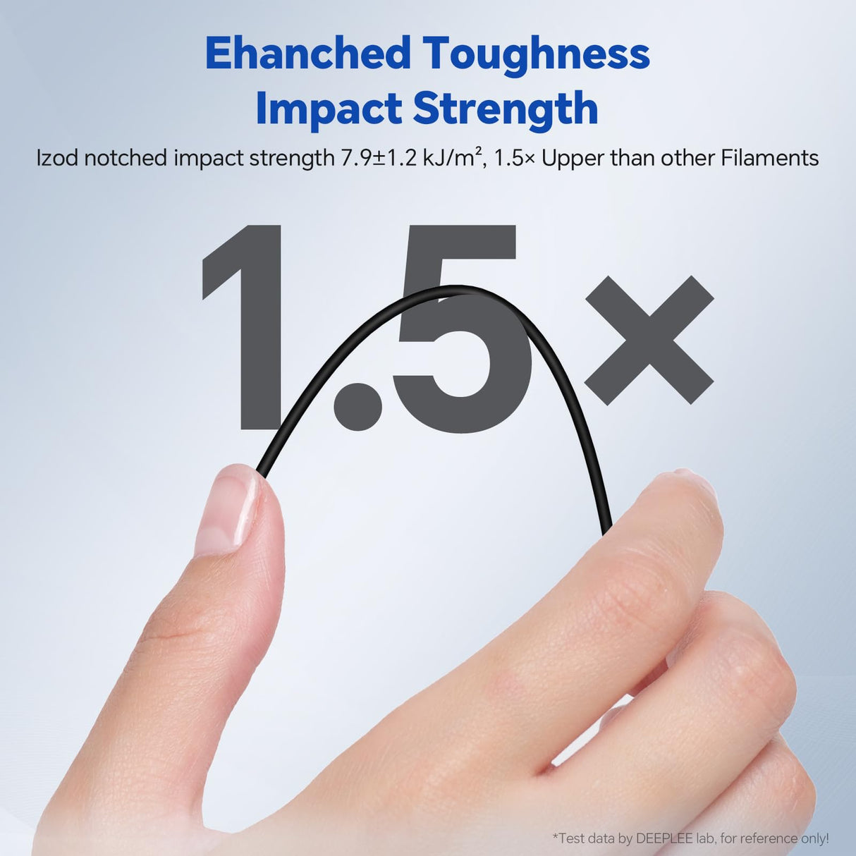 DEEPLEE PLA PRO Filament 1.75mm, Stronger Toughness 3D Printer Filament, PLA Filament Dimensional Accuracy +/- 0.02 mm, Neatly Wound, Fits Most FDM 3D Printer, 1KG Black Deeplee