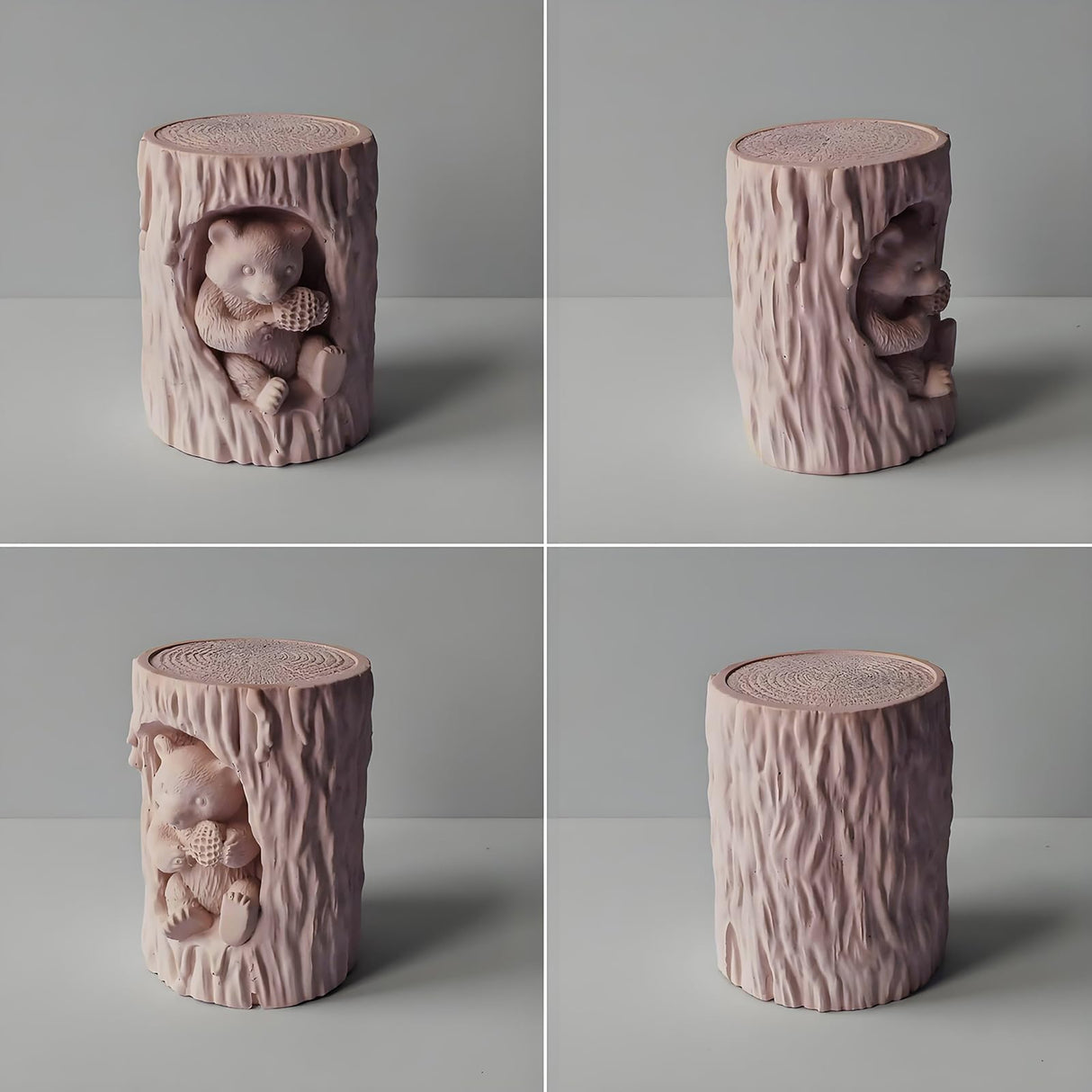 Japleed Bear Honey Silicone Molds for Candles Soap Resin Plaster, 3D Animal Fondant Chocolate Cake Decorating Mold, Cute Bear Pillar Candle Molds for Candle Making, DIY Art Craft Home Decor japleed