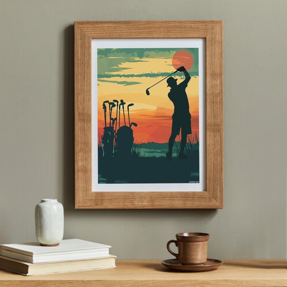 MOER SKY Golf Diamond Painting Kits for Adults, Sport Diamond Painting Art Kit for Adult, 5D Gem Diamond Art Painting for Relatives and Friends Home Wall Decor Gifts 12x16 Inch MOER SKY