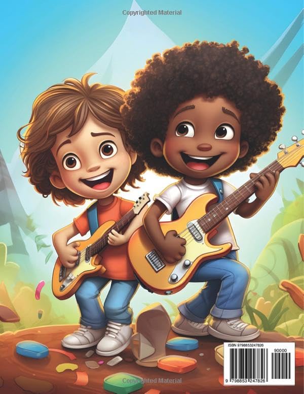 Kids Rock: Joyful music coloring book for kids WoodArtSupply