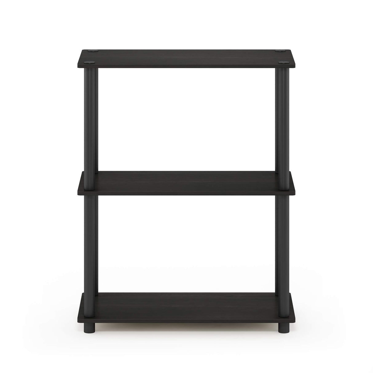 Furinno Turn-N-Tube Display Rack, 3-Tier Single, Espresso/Black Furinno