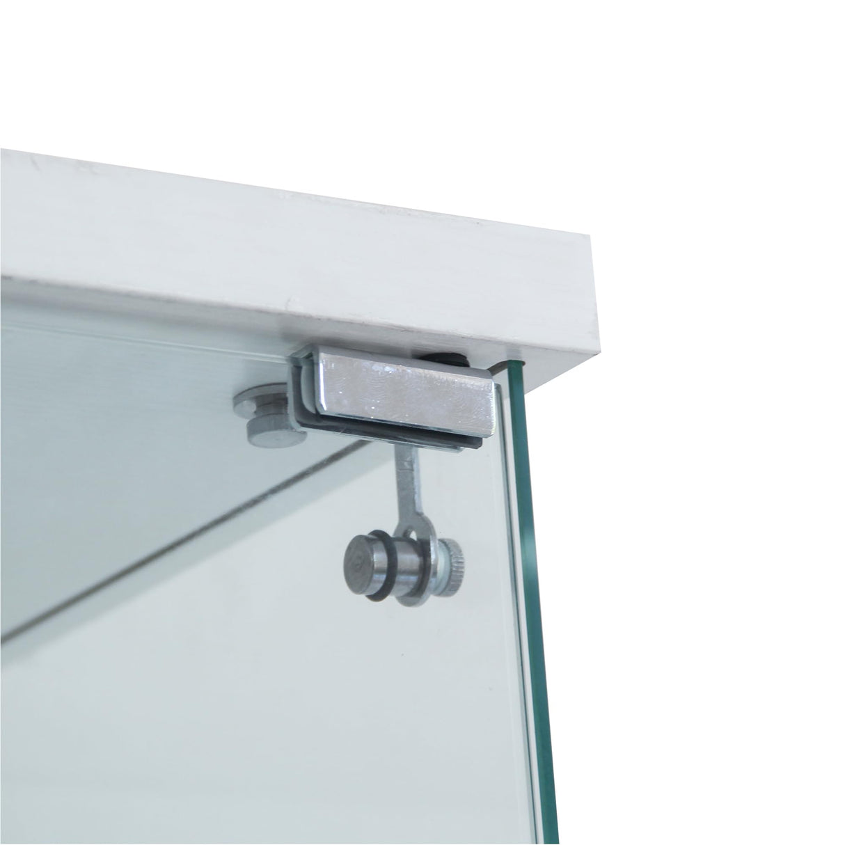 Glass Display Cabinet with Glass Doors, Tall 4-Tier Tempered Glass Floor Standing Curio Case with Lock for Collectibles, Toys, Books, Living Room, Quick Installation (4 Shelf 3 Column 2 Door, White) VFY